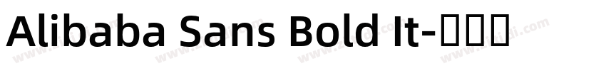 Alibaba Sans Bold It字体转换